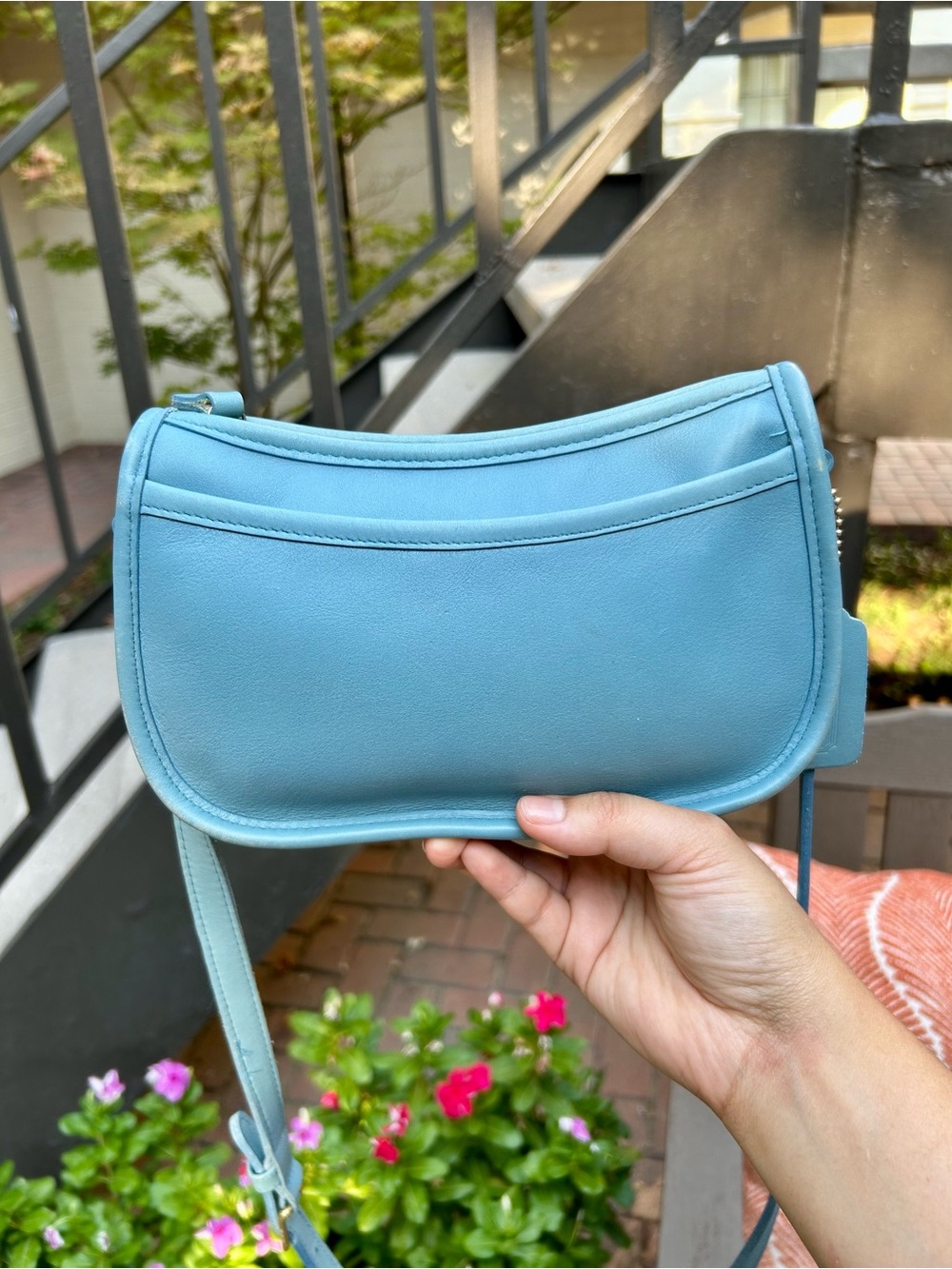 Vintage Coach Wendie Glacier Crossbody Shoulder Bag Purse #9031 - Picture 12 of 15
